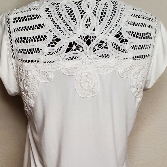 Daniel Rainn White lacey Top - Picture 6 of 9